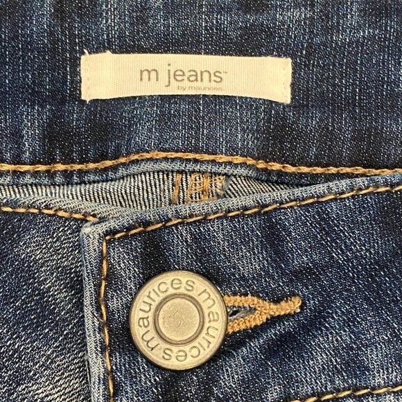 Maurices M Jeans Denim Bermuda Shorts Sz 12 (34x9") #162R - Picture 6 of 8